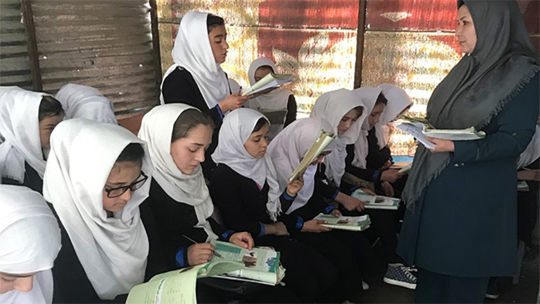 World Bank analysis of Afghanistan's education sector during crisis 