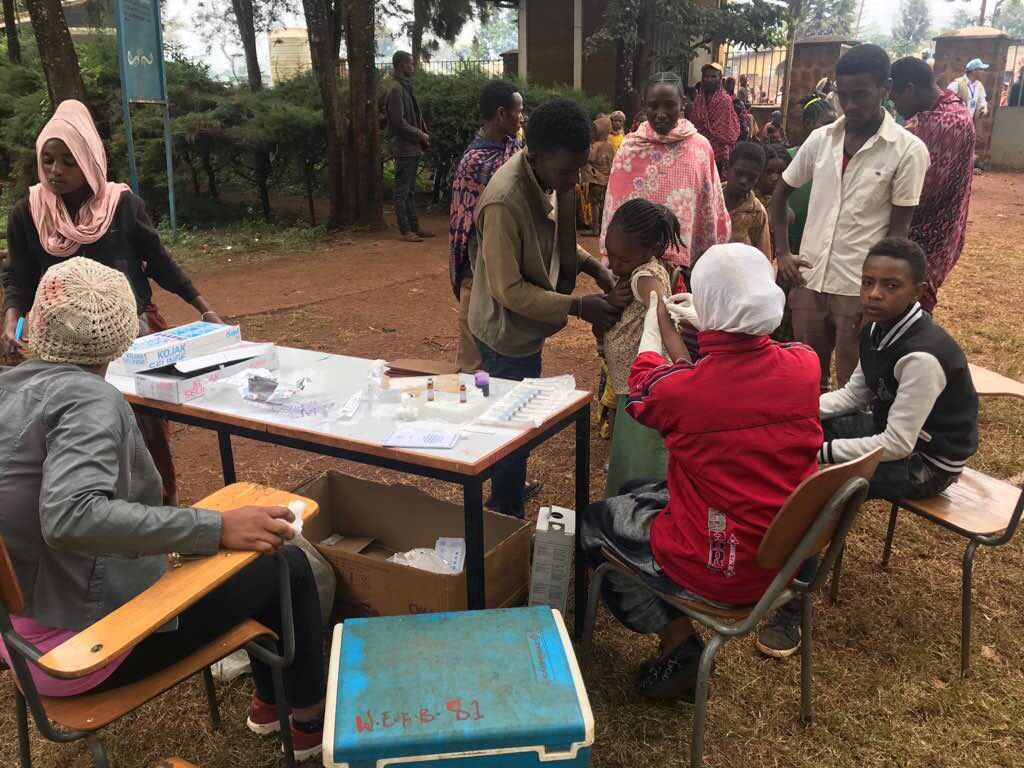 Ethiopia starts measles vaccination campaigns for displaced persons