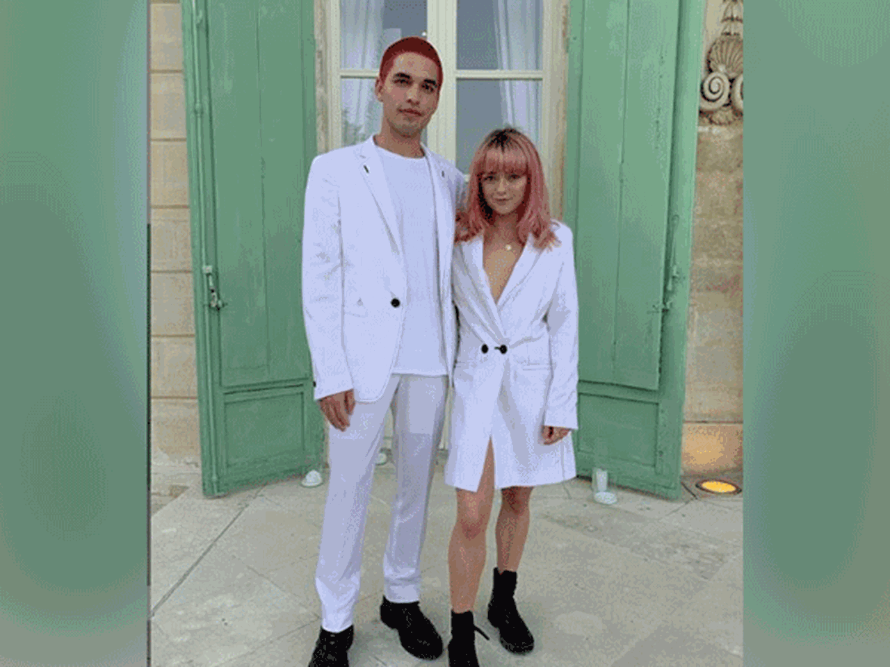 Sophie Turner wedding: Maisie Williams goes BRALESS in low-cut