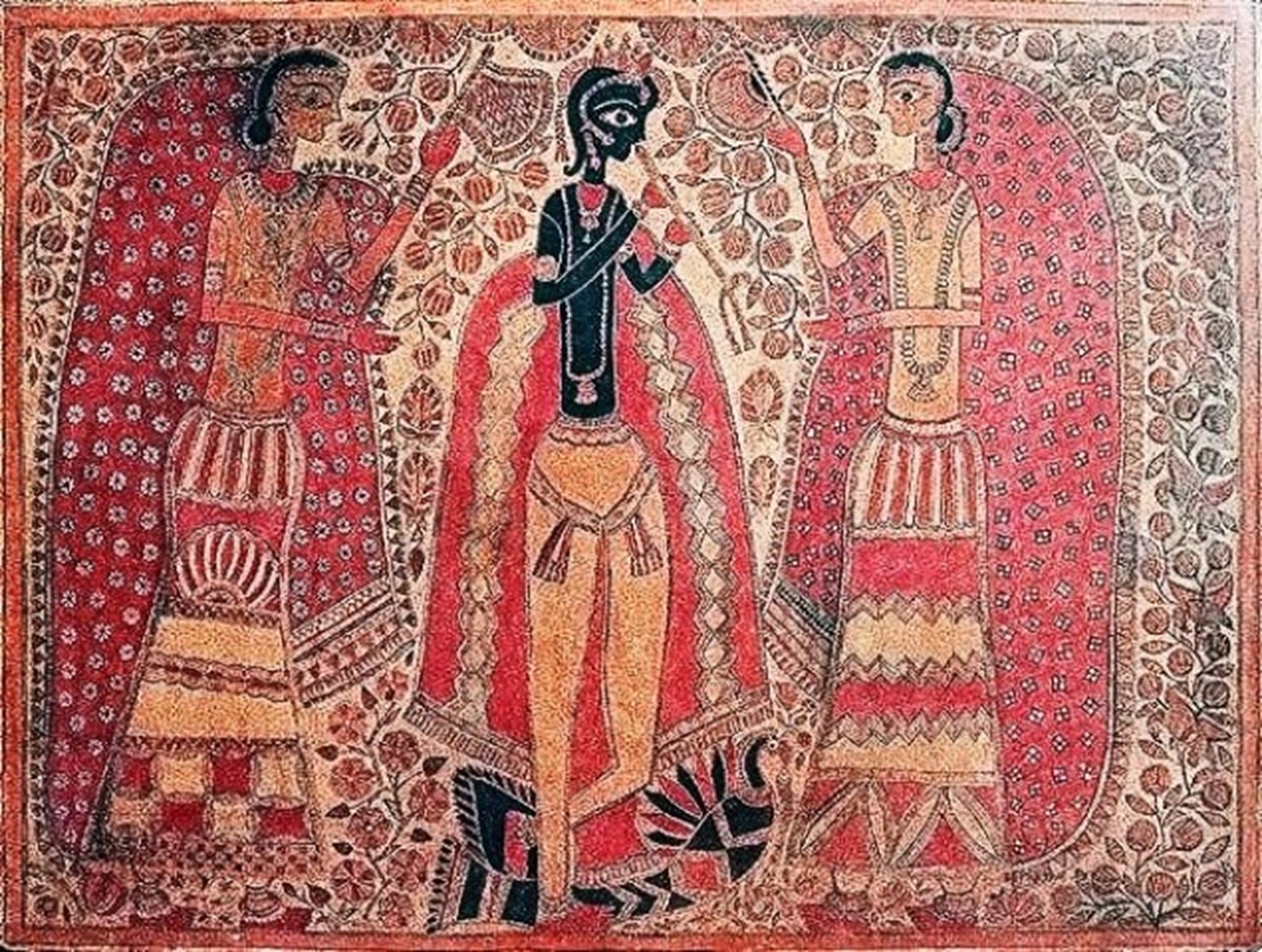 Indian Ancient Painting Demon